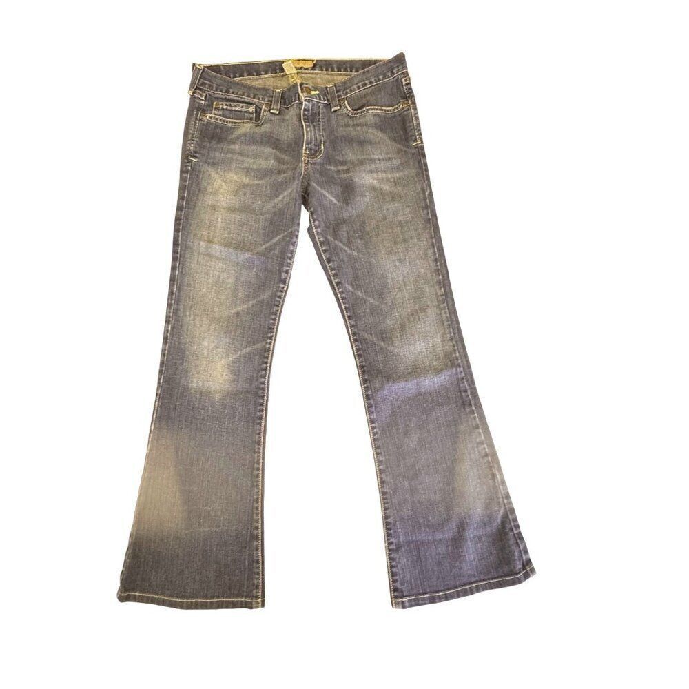 Abercrombie and Fitch Vintage 5-Pocket Flares Sz 8 in Medium Rinse EUC